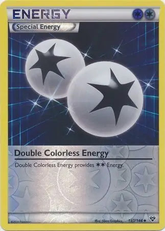 XY Double Colorless Energy #130/146 reverse holo